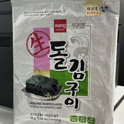 韩国咸味海苔大张（海苔包饭）21g