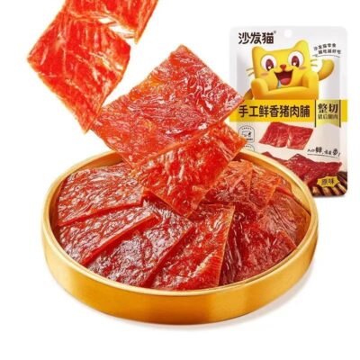 沙发猫香辣/五香猪肉脯75g