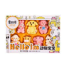 果历琦动物宝宝棉花糖
