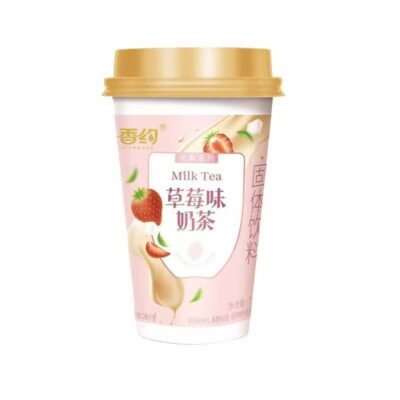 香约草莓奶茶