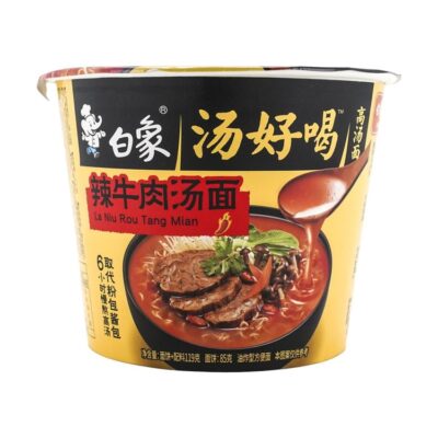 白象汤好喝辣牛肉汤面桶装 117G