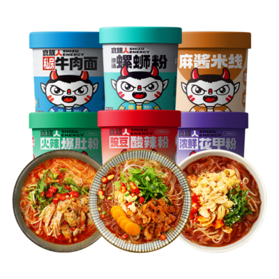 食人族酸辣粉味方便粉丝 130G